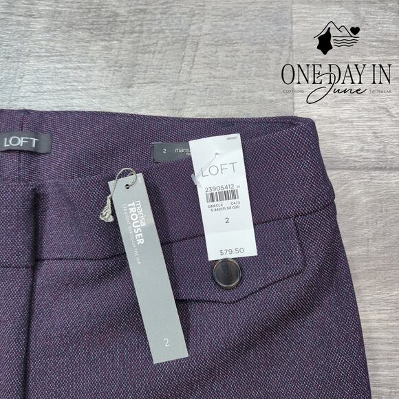 Loft Marisa Trouser Pants Size 2 - Picture 2 of 6